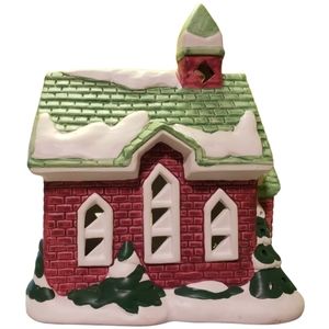 HP 😊 Vtg 91  PR1912 Clearwater Church Pacific Rim Christmas Winter Cross